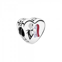 Pandora Disney The Heart-shaped Charm Of The Nightmare Before Christmas Charm Set