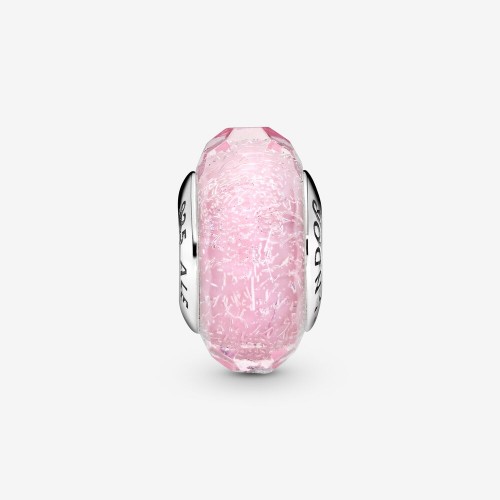 Pandora Faceted Pink Murano Glass Charm