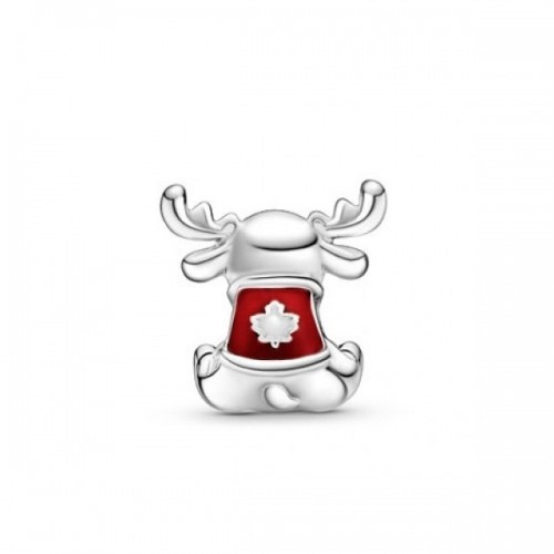 Pandora Canada Moose Maple Leaf Charm