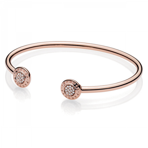 PANDORA Signature Open Bangle Bracelet