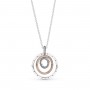 Pandora Two-tone Circles Pendant & Necklace