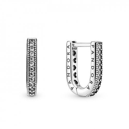 Pandora U-shaped Hoop Earrings