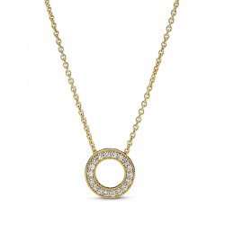 Pandora Logo Pavé Circle Collier Necklace Pandora Logo Pavé Circle Collier Necklace