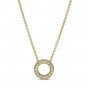 Pandora Logo Pavé Circle Collier Necklace