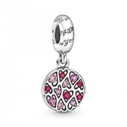 Pandora Sparkling Heart Pattern Dangle Charm