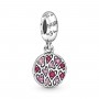 Pandora Sparkling Heart Pattern Dangle Charm