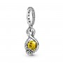 Pandora Disney Belle Infinity & Rose Flower Charm Pendant