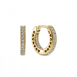Pandora Pavé Heart Hoop Earrings Pandora Pavé Heart Hoop Earrings