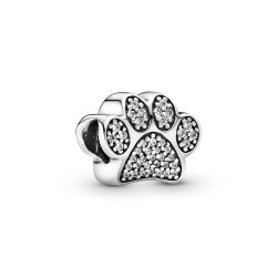 Pandora Sparkling Paw Print Charm Pandora Sparkling Paw Print Charm