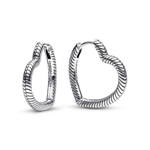 Pandora Moments Heart Charm Hoop Earrings Pandora Moments Heart Charm Hoop Earrings