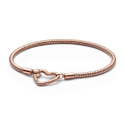 Pandora Moments Heart Closure Snake Chain Bracelet Pandora Moments Heart Closure Snake Chain Bracelet
