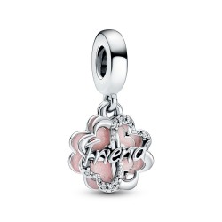 Pandora Four-leaf Clover Friendship Double Dangle Charm Pandora Four-leaf Clover Friendship Double Dangle Charm