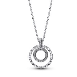 Pandora Signature Pavé & Beads Pendant & Necklace Pandora Signature Pavé & Beads Pendant & Necklace