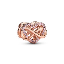 Pandora Family Infinity Pink Heart Charm Pandora Family Infinity Pink Heart Charm