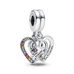 Pandora Puzzle Piece Hearts Splittable Friendship Dangle Charm Pandora Puzzle Piece Hearts Splittable Friendship Dangle Charm