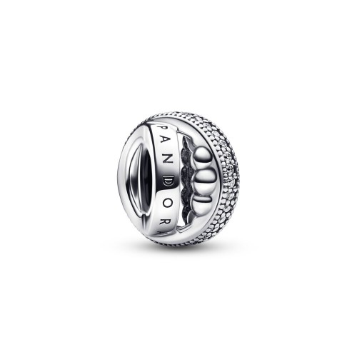 Pandora Signature Logo Pavé & Beads Charm Pandora Signature Logo Pavé & Beads Charm