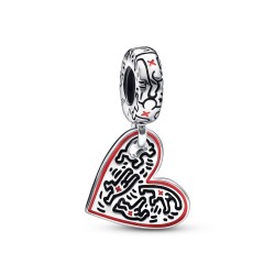 Keith Haring™ x Pandora Line Art People Heart Dangle Charm