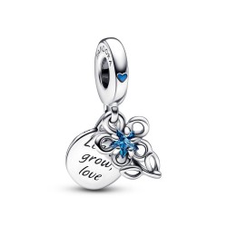 Pandora Blooming Flower Double Dangle Charm Pandora Blooming Flower Double Dangle Charm