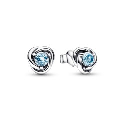 Pandora March Sea Aqua Blue Eternity Circle Stud Earrings Pandora March Sea Aqua Blue Eternity Circle Stud Earrings