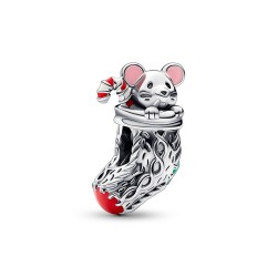 Pandora Festive Mouse & Stocking Charm Pandora Festive Mouse & Stocking Charm