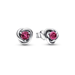 Pandora October Pink Eternity Circle Stud Earrings Pandora October Pink Eternity Circle Stud Earrings