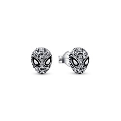 Pandora Marvel Spider-Man Mask Pavé Stud Earrings Pandora Marvel Spider-Man Mask Pavé Stud Earrings