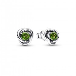 Pandora August Birthstone Eternity Circle Stud Earrings