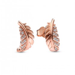 Pandora Floating Curved Feather Stud Earrings Pandora Floating Curved Feather Stud Earrings