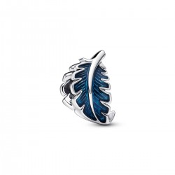 Pandora Blue Curved Feather Charm Pandora Blue Curved Feather Charm