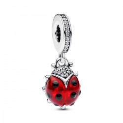 Pandora Red Ladybird Dangle Charm Pandora Red Ladybird Dangle Charm