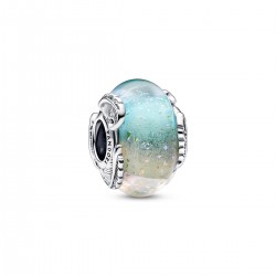 Pandora Multicolour Murano Glass & Curved Feather Charm Pandora Multicolour Murano Glass & Curved Feather Charm