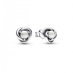 Pandora June White Eternity Circle Stud Earrings Pandora June White Eternity Circle Stud Earrings