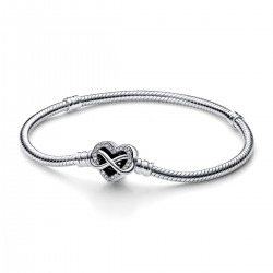 Pandora Moments Sparkling Infinity Heart Clasp Snake Chain Bracelet Pandora Moments Sparkling Infinity Heart Clasp Snake Chain Bracelet