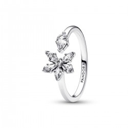 Pandora Sparkling Herbarium Cluster Open Ring Pandora Sparkling Herbarium Cluster Open Ring