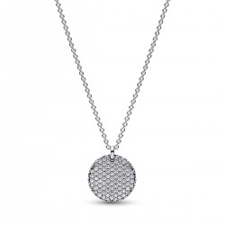 Pandora Timeless Pavé Round Pendant Necklace Pandora Timeless Pavé Round Pendant Necklace