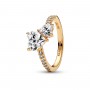 Pandora Double Heart Sparkling Ring Pandora Double Heart Sparkling Ring