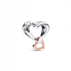 Pandora Two-tone Openwork Infinity Heart Charm Pandora Two-tone Openwork Infinity Heart Charm