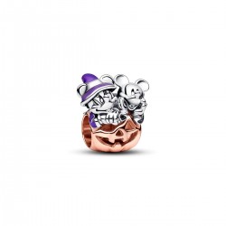 Pandora Disney Mickey Mouse & Minnie Mouse Halloween Pumpkin Charm Pandora Disney Mickey Mouse & Minnie Mouse Halloween Pumpkin Charm