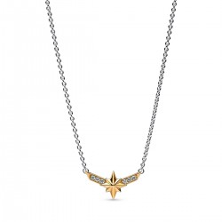 Pandora Marvel Captain Marvel Octogram Star Two tone Pendant Necklace Pandora Marvel Captain Marvel Octogram Star Two tone Pendant Necklace