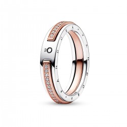 Pandora Signature Two-tone Logo & Pavé Ring Pandora Signature Two-tone Logo & Pavé Ring