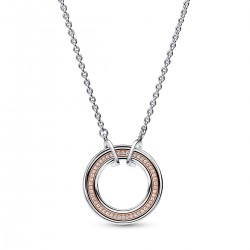 Pandora Signature Two tone Logo & Pavé Necklace Pandora Signature Two tone Logo & Pavé Necklace