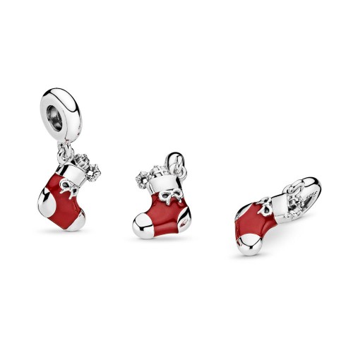 Pandora Festive Stocking Dangle Charm Pandora Festive Stocking Dangle Charm