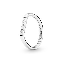 Pandora Logo Bar Stacking Ring Pandora Logo Bar Stacking Ring