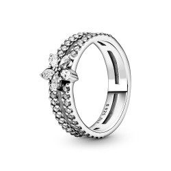 Pandora Sparkling Snowflake Double Ring