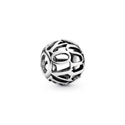 Pandora Openwork I Love You Script Charm