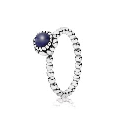 Pandora Birthday Blooms Ring, September, Lapis Lazuli Pandora Birthday Blooms Ring, September, Lapis Lazuli