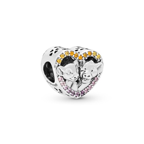 Pandora Disney The Lion King Simba and Nala Heart Charm Pandora Disney The Lion King Simba and Nala Heart Charm