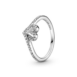 Pandora Sparkling Wishbone Heart Ring Pandora Sparkling Wishbone Heart Ring