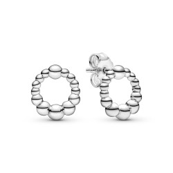 Pandora Beaded Circle Stud Earrings