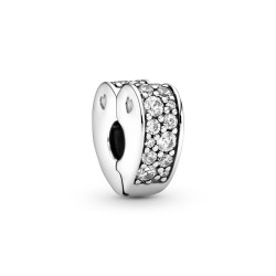 Pandora Clear Pavé Heart Clip Charm Pandora Clear Pavé Heart Clip Charm